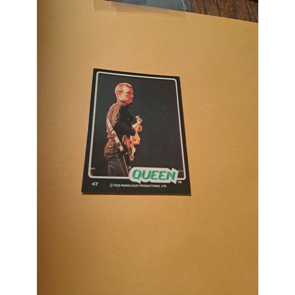 Vintage 1979 Raincloud Productions Queen Trading Card #47 Rock Band Memorabilia - Picture 1 of 2